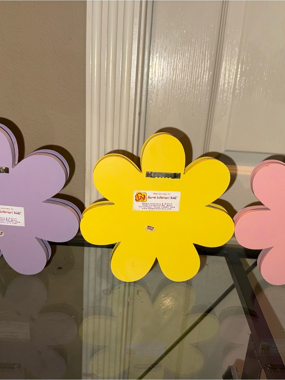 Home Interiors Yellow, Pink & Lavender Metal Flower Wall Decor - Picture 2 of 10